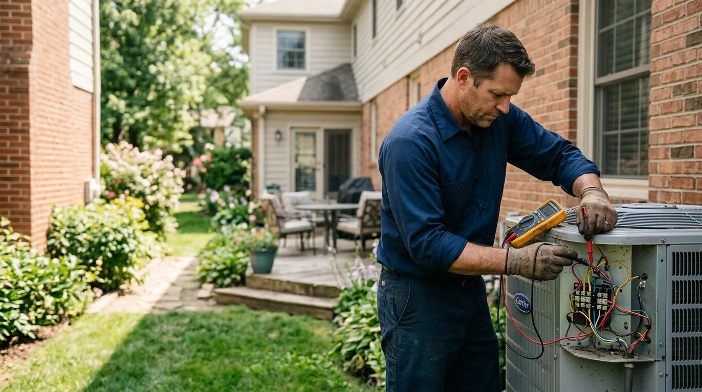 HVAC technician working near Greenwood, NY